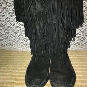 LAUREN CONDRAD Fringe Boots